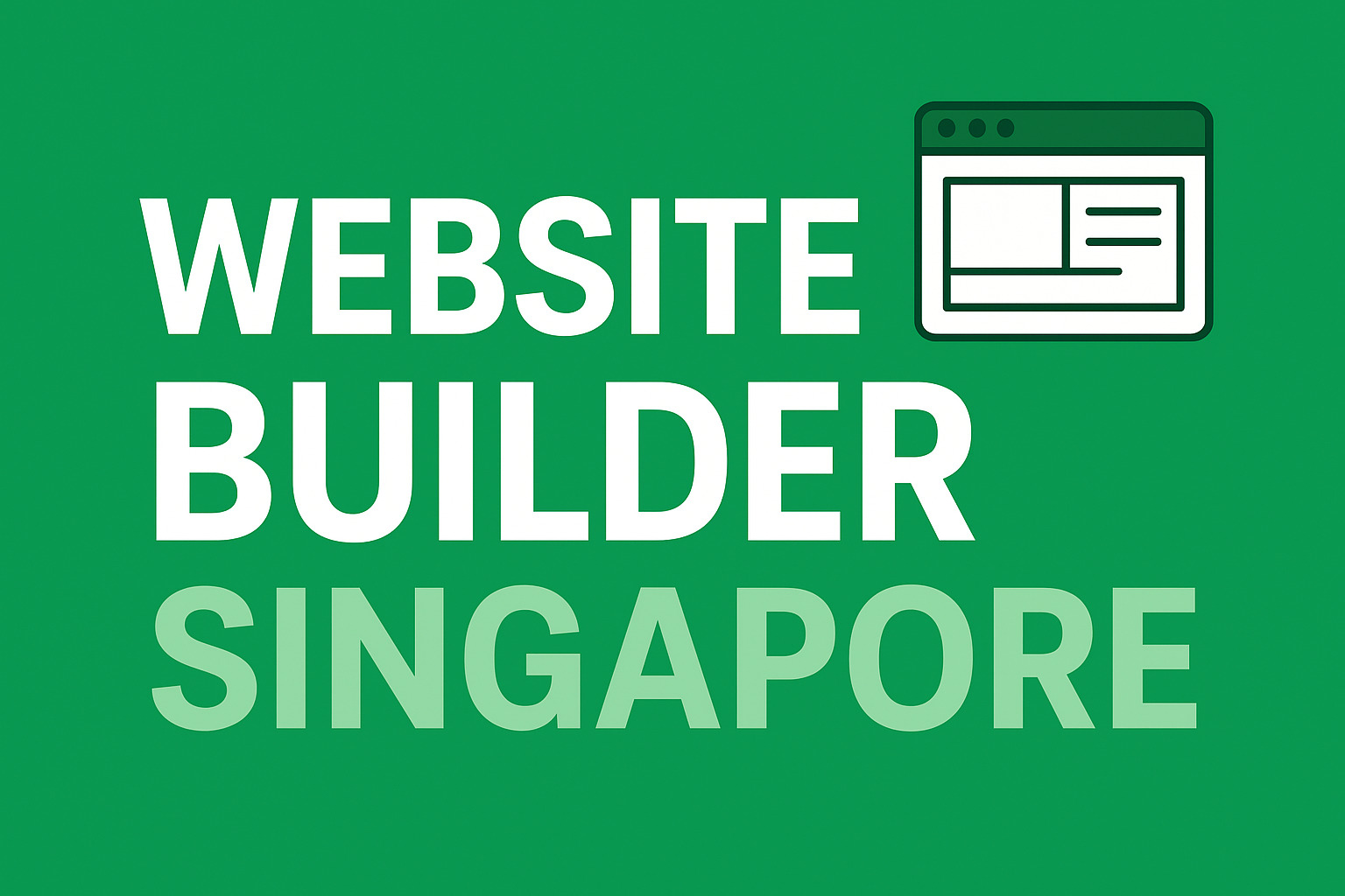 Read more about the article 🧱 Website Builder Singapore: Find the Best Platform for Your Business in 2025